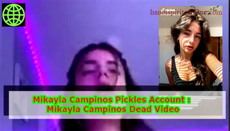 Her private video was released from the unauthorized account. . Mikayla campinos pickles account